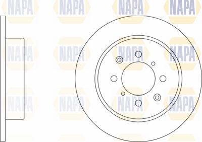 NAPA PBD8469 - Brake Disc autospares.lv