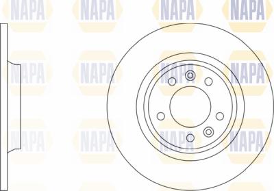 NAPA PBD8461 - Brake Disc autospares.lv