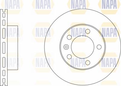 NAPA PBD8402 - Brake Disc autospares.lv