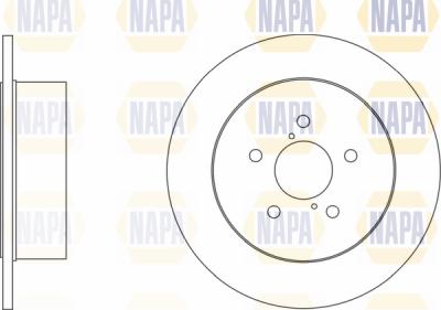 NAPA PBD8407 - Brake Disc autospares.lv