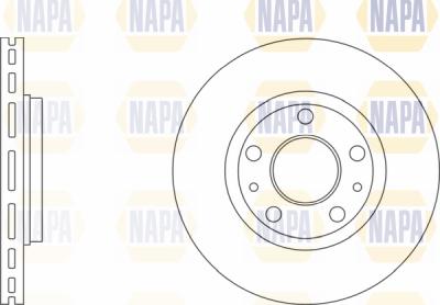 NAPA PBD8419 - Brake Disc autospares.lv