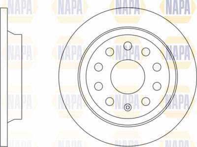 NAPA PBD8415 - Brake Disc autospares.lv