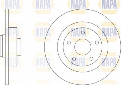 NAPA PBD8416 - Brake Disc autospares.lv