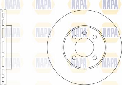 NAPA PBD8413 - Brake Disc autospares.lv