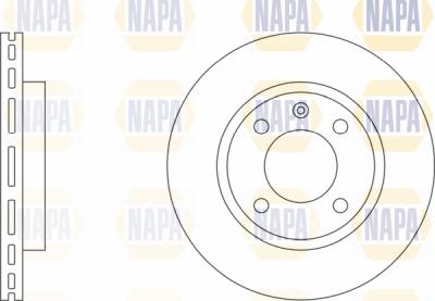 NAPA PBD8412 - Brake Disc autospares.lv