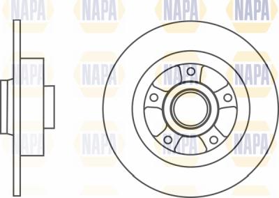 NAPA PBD8417 - Brake Disc autospares.lv