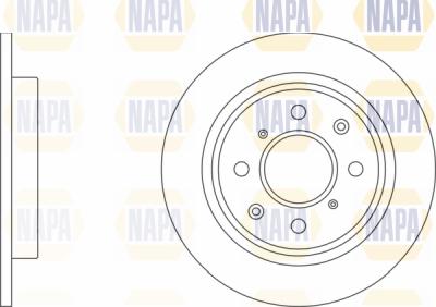 NAPA PBD8482 - Brake Disc autospares.lv