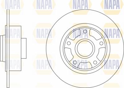 NAPA PBD8487 - Brake Disc autospares.lv