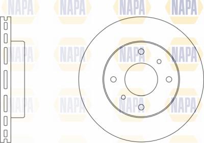 NAPA PBD8439 - Brake Disc autospares.lv