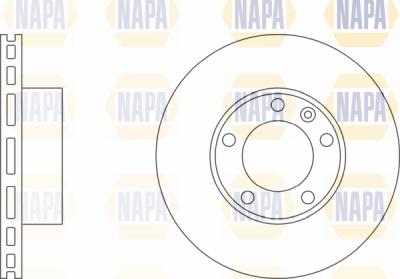 NAPA PBD8420 - Brake Disc autospares.lv