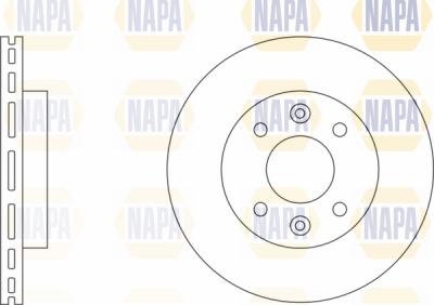 NAPA PBD8422 - Brake Disc autospares.lv