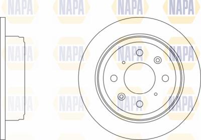 NAPA PBD8474 - Brake Disc autospares.lv