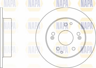 NAPA PBD8470 - Brake Disc autospares.lv