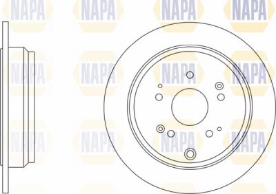 NAPA PBD8478 - Brake Disc autospares.lv