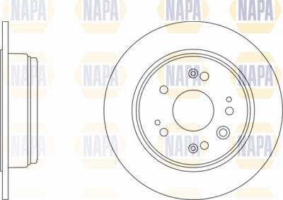 NAPA PBD8472 - Brake Disc autospares.lv