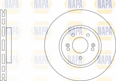 NAPA PBD8541 - Brake Disc autospares.lv