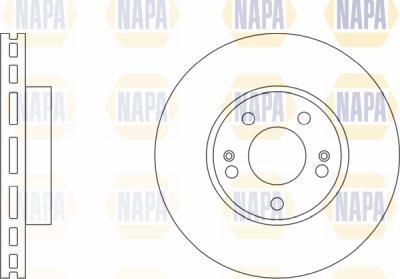 NAPA PBD8543 - Brake Disc autospares.lv