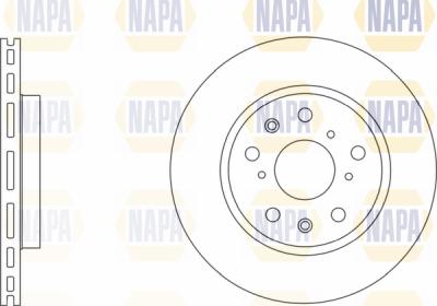 NAPA PBD8559 - Brake Disc autospares.lv