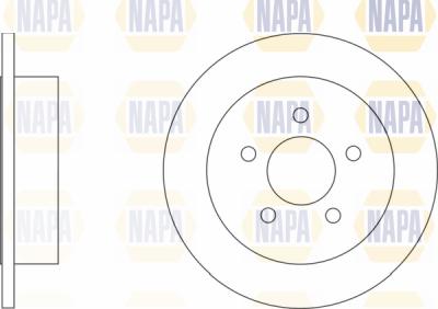 NAPA PBD8554 - Brake Disc autospares.lv