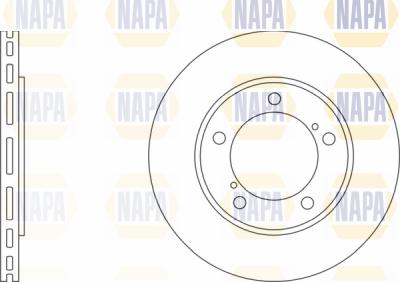 NAPA PBD8556 - Brake Disc autospares.lv