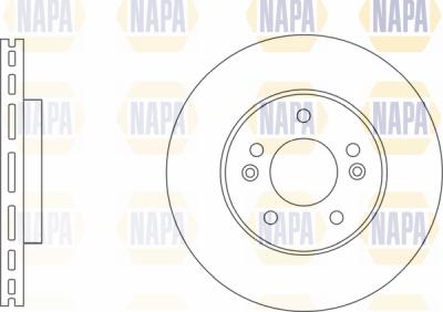 NAPA PBD8550 - Brake Disc autospares.lv