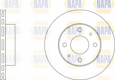 NAPA PBD8565 - Brake Disc autospares.lv