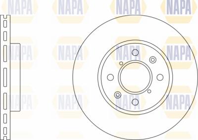 NAPA PBD8561 - Brake Disc autospares.lv