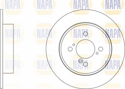 NAPA PBD8568 - Brake Disc autospares.lv
