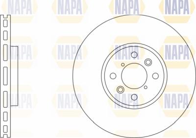 NAPA PBD8563 - Brake Disc autospares.lv