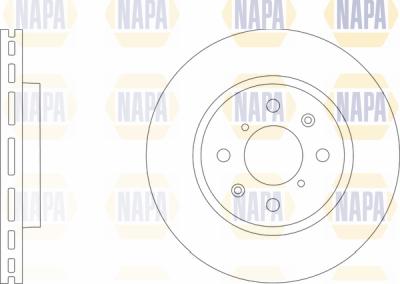 NAPA PBD8562 - Brake Disc autospares.lv