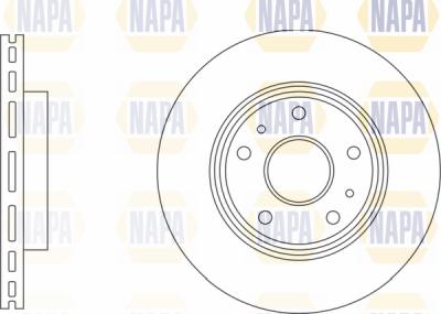 NAPA PBD8567 - Brake Disc autospares.lv