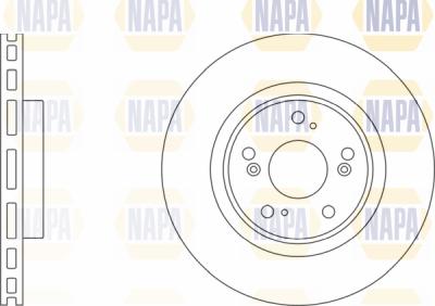 NAPA PBD8509 - Brake Disc autospares.lv