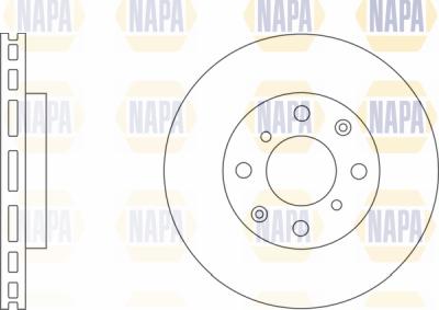 NAPA PBD8505 - Brake Disc autospares.lv