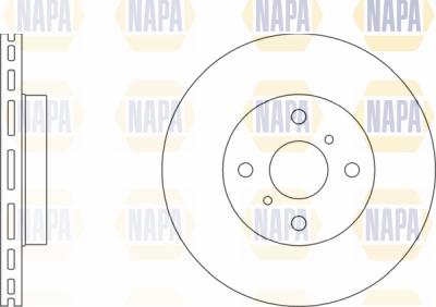 NAPA PBD8500 - Brake Disc autospares.lv