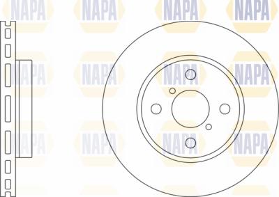 NAPA PBD8501 - Brake Disc autospares.lv