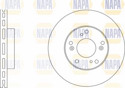 NAPA PBD8508 - Brake Disc autospares.lv