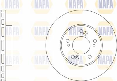 NAPA PBD8511 - Brake Disc autospares.lv