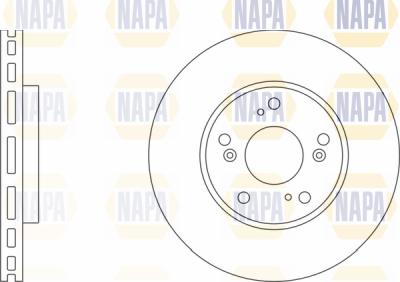 NAPA PBD8518 - Brake Disc autospares.lv