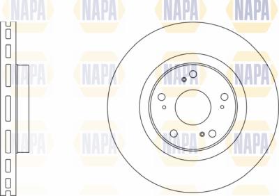 NAPA PBD8517 - Brake Disc autospares.lv