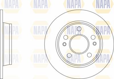 NAPA PBD8582 - Brake Disc autospares.lv