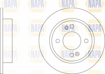 NAPA PBD8587 - Brake Disc autospares.lv