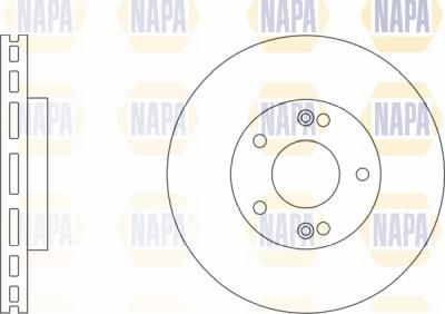 NAPA PBD8539 - Brake Disc autospares.lv