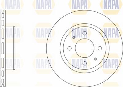 NAPA PBD8536 - Brake Disc autospares.lv