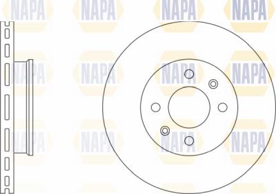 NAPA PBD8538 - Brake Disc autospares.lv