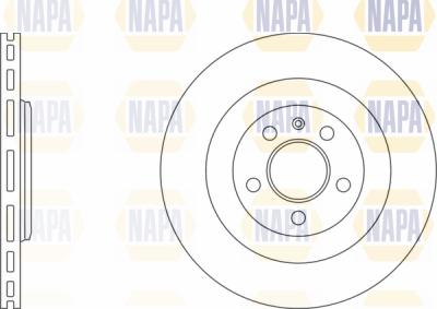 NAPA PBD8533 - Brake Disc autospares.lv