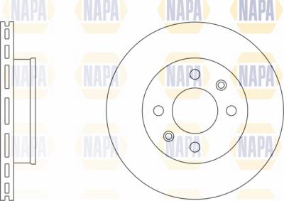 NAPA PBD8537 - Brake Disc autospares.lv