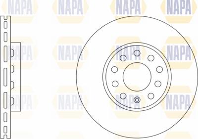 NAPA PBD8525 - Brake Disc autospares.lv