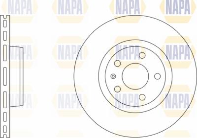 NAPA PBD8527 - Brake Disc autospares.lv