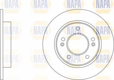 NAPA PBD8574 - Brake Disc autospares.lv