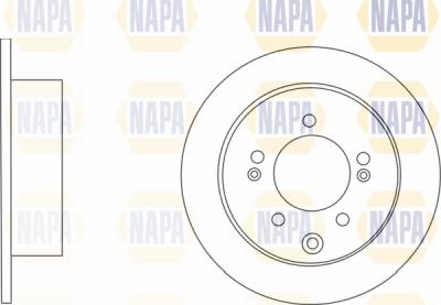 NAPA PBD8578 - Brake Disc autospares.lv